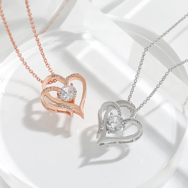 Stylish and Beautiful Love Personalized Heart-shaped Necklace