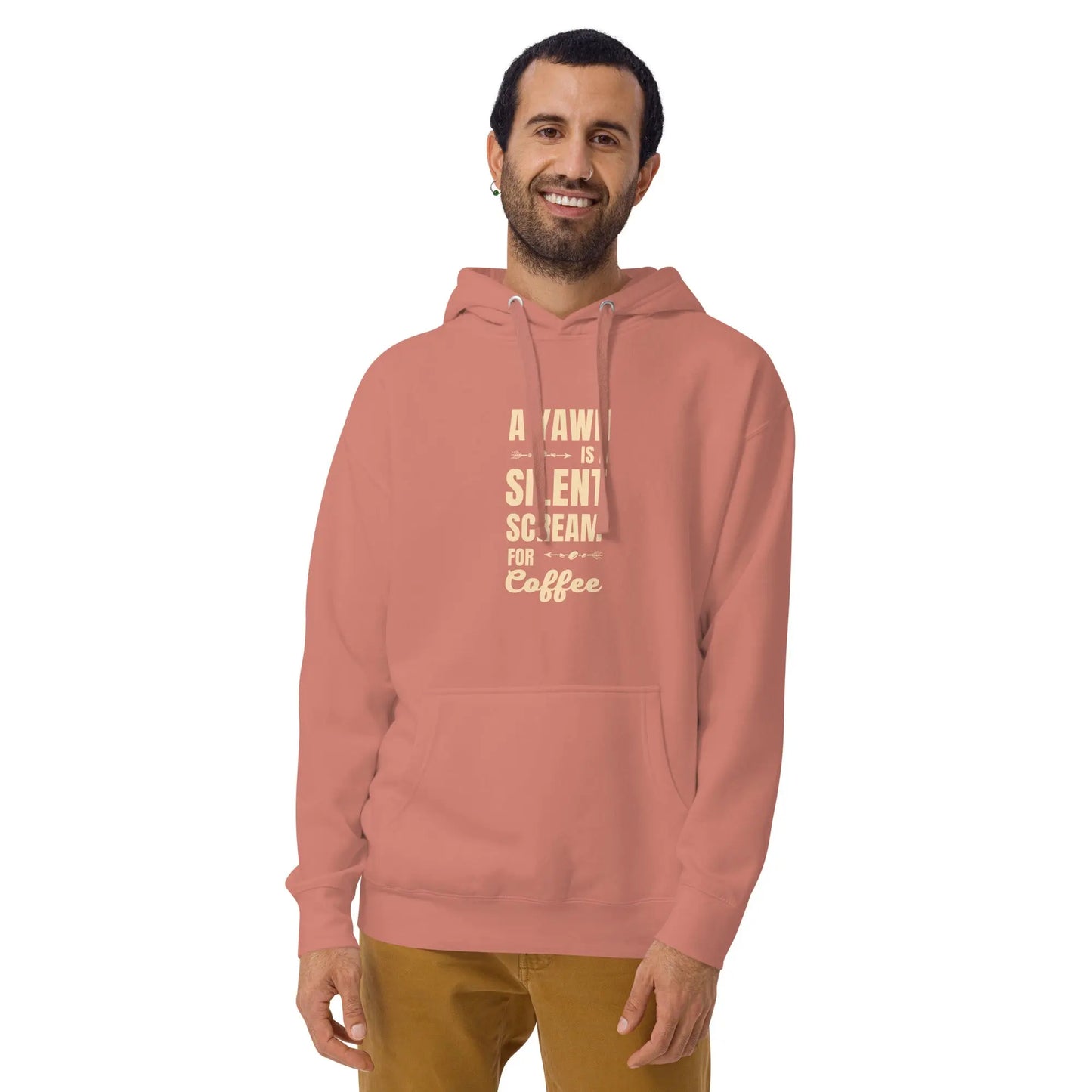 A Yawn is a Silent Scream for Coffee Hoodie - Express Your Love for Coffee with Style and Humor - Stay Cozy and Comfortable All Day Long - Darkness Of The Twilight Moon