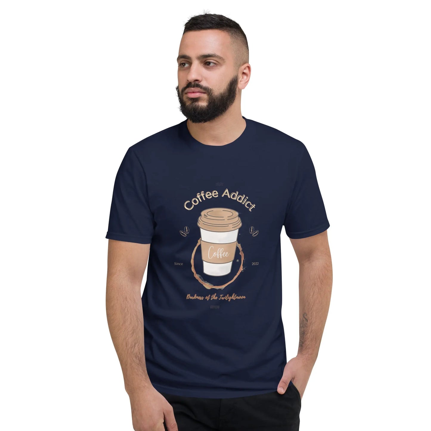 Coffee Addict T-Shirt - Wear Your Love for Coffee on Your Sleeve - Stay Comfortable and Stylish All Day Long - Darkness Of The Twilight Moon