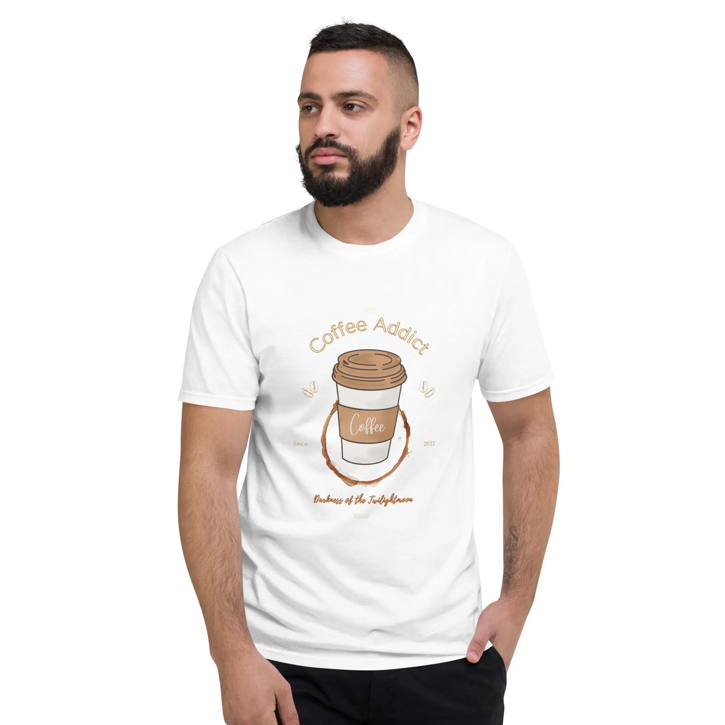 Coffee Addict T-Shirt - Wear Your Love for Coffee on Your Sleeve - Stay Comfortable and Stylish All Day Long - Darkness Of The Twilight Moon
