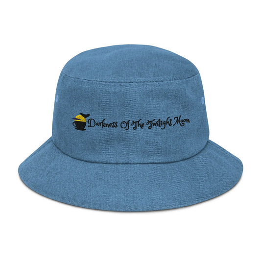Darkness of the Twilightmoon Denim Bucket Hat - Make a Bold Statement with This Midnight-Inspired Accessory - Stay Stylish and Protected from the Sun - Darkness Of The Twilight Moon