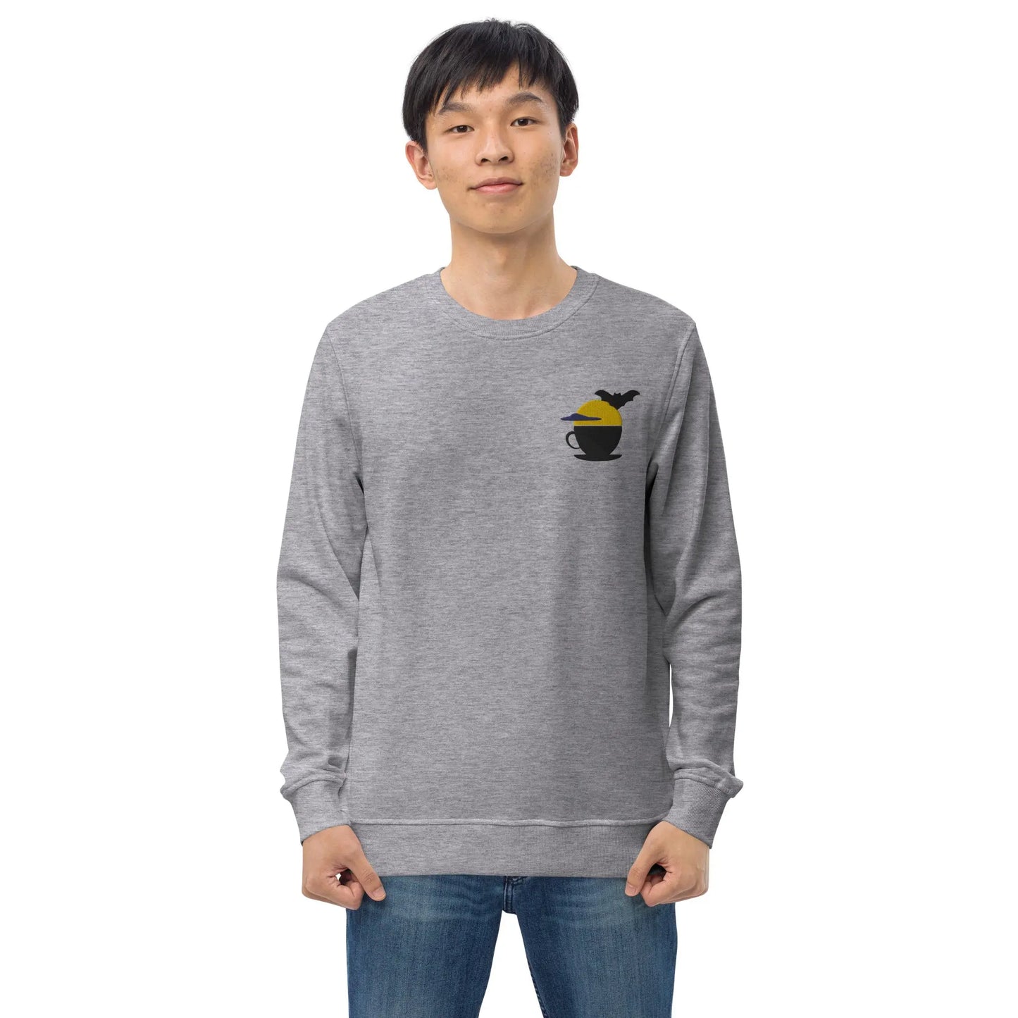 Darkness of the Twilightmoon Unisex Organic Sweatshirt - Bold and Mysterious Midnight-Inspired Design - Sustainable Comfort for Coffee Lovers - Darkness Of The Twilight Moon