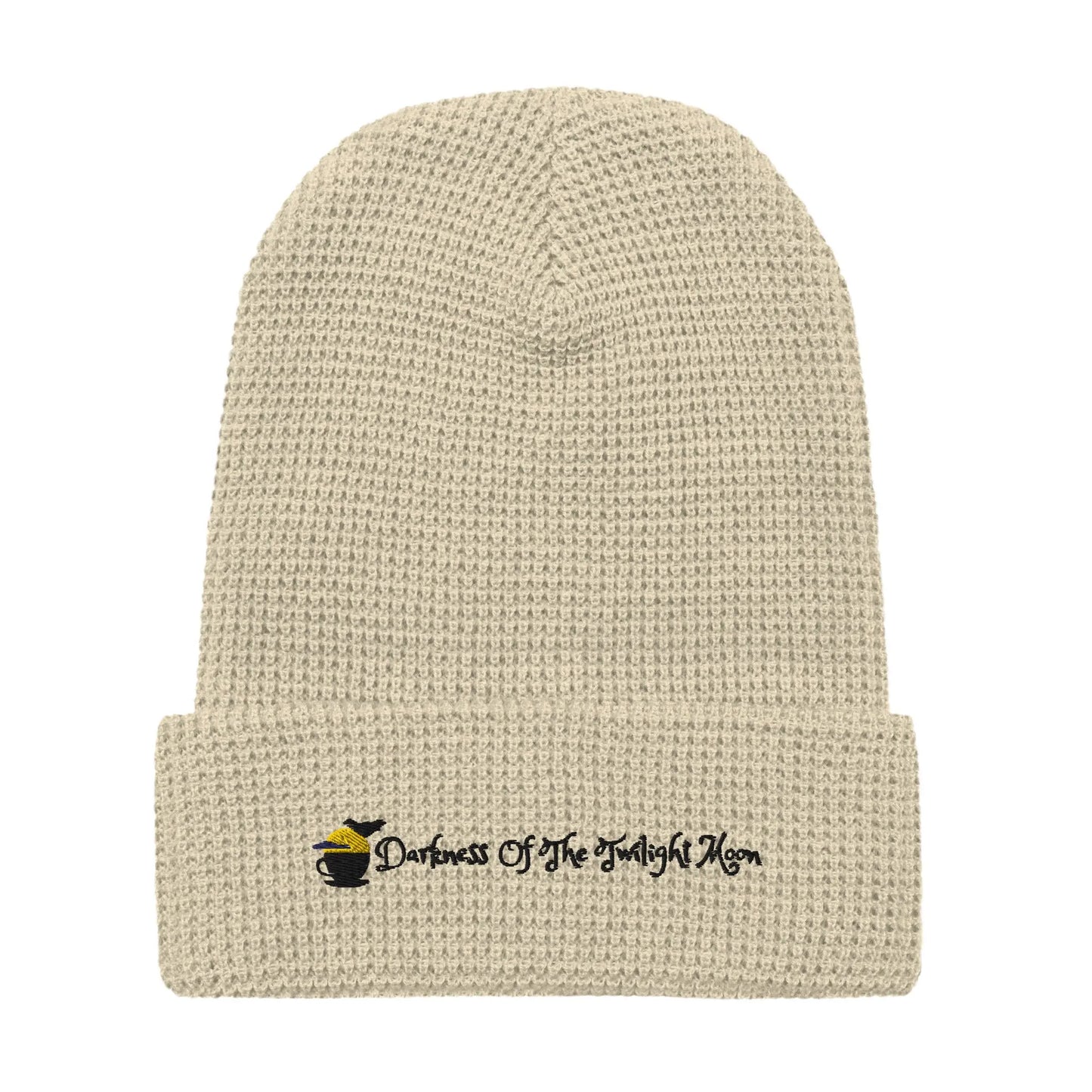 Darkness of the Twilightmoon Waffle Beanie - Embrace the Night with Style - Stay Warm and Cozy on Cold Nights - Darkness Of The Twilight Moon