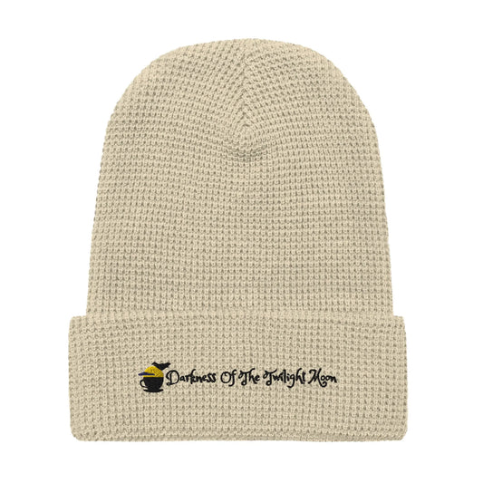 Darkness of the Twilightmoon Waffle Beanie - Embrace the Night with Style - Stay Warm and Cozy on Cold Nights - Darkness Of The Twilight Moon