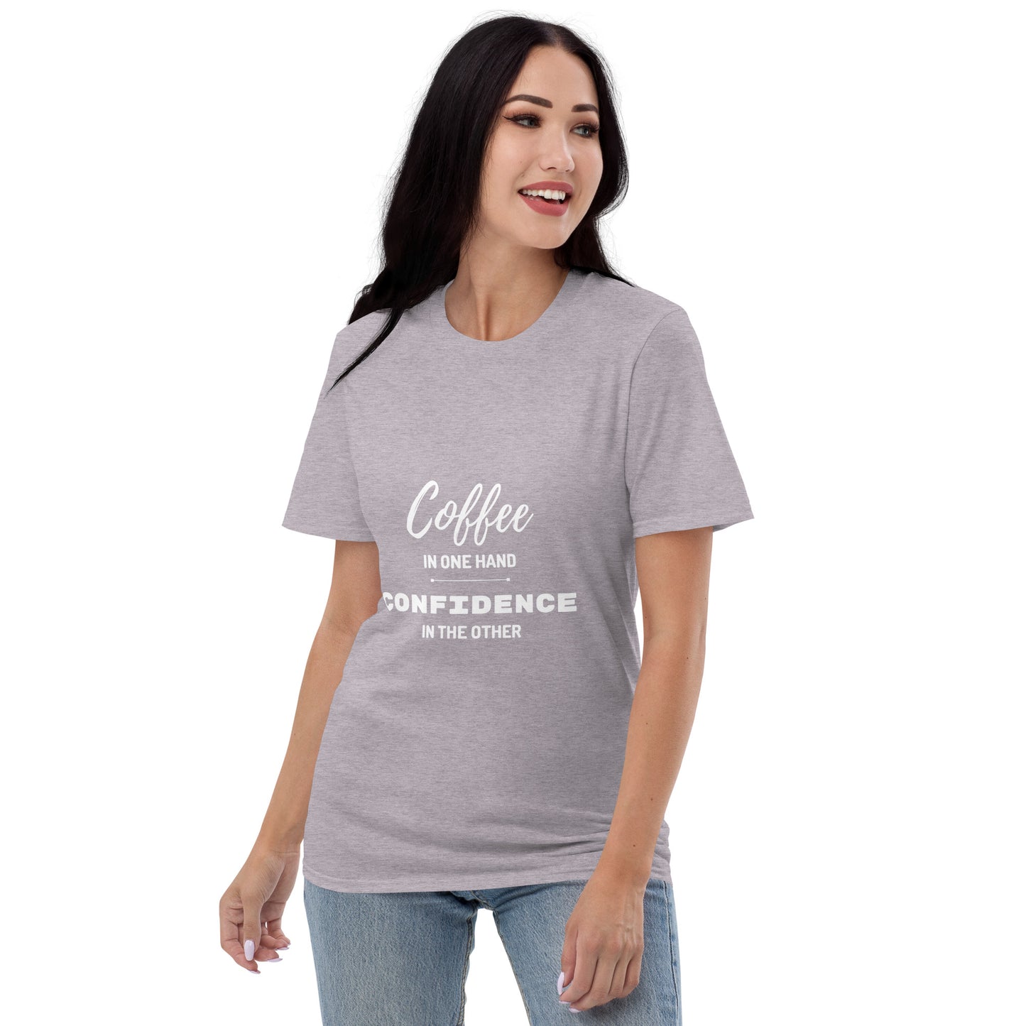 Coffee in One Hand T-Shirt - Show Your Love for Coffee and Confidence with This Unisex Tee - Made from High-Quality Cotton - Darkness Of The Twilight Moon