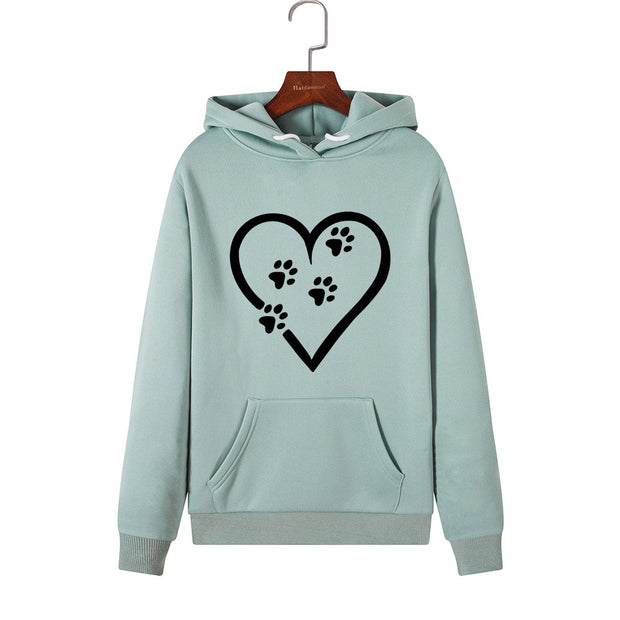 Women's Plush Fleece Hoodie with Long Sleeves - Loose Fit, 100% Polyester - Available in Sizes S-XXL - Multiple Color Options
