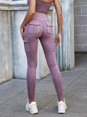Nude High Waist Yoga Pants for Workout - Polyester Fabric, Multiple Colors Available - Sizes S-XL - Perfect for Running, Fitness, and Cycling