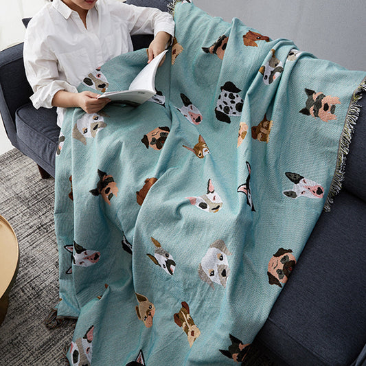 Cotton Cartoon Anime Blanket: Spring & Autumn Nap Blanket