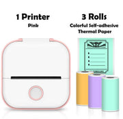 Portable Mini Thermal Label Printer Home Photo Printer