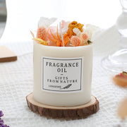 Dried Flowers Decor Romantic Candles - 330g Solid Aromatherapy Candles