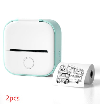 Portable Mini Thermal Label Printer Home Photo Printer