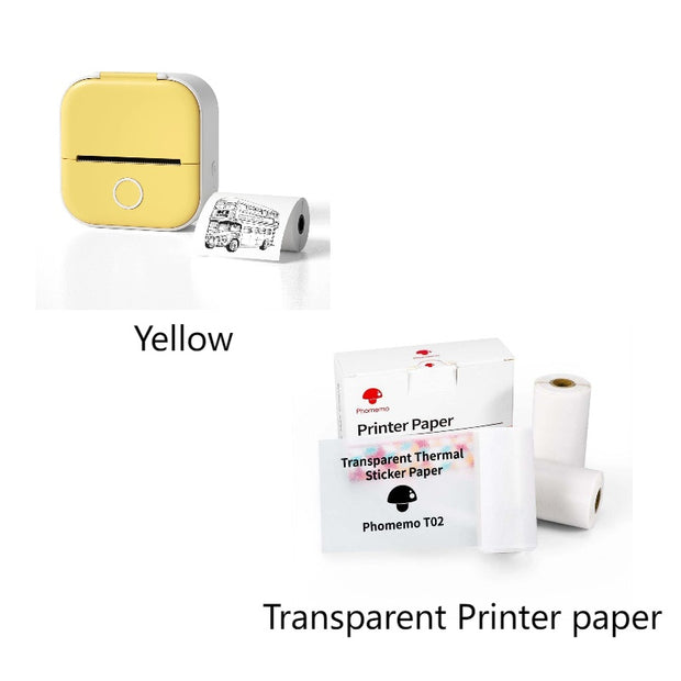 Portable Mini Thermal Label Printer Home Photo Printer