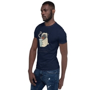Coffee Pug Tee - Start Your Day with a Smile - Comfortable Cotton Shirt for Coffee Lovers - Darkness Of The Twilight Moon