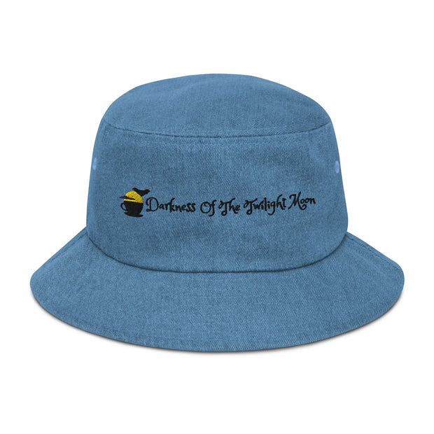 Darkness of the Twilightmoon Denim Bucket Hat - Make a Bold Statement with This Midnight-Inspired Accessory - Stay Stylish and Protected from the Sun - Darkness Of The Twilight Moon