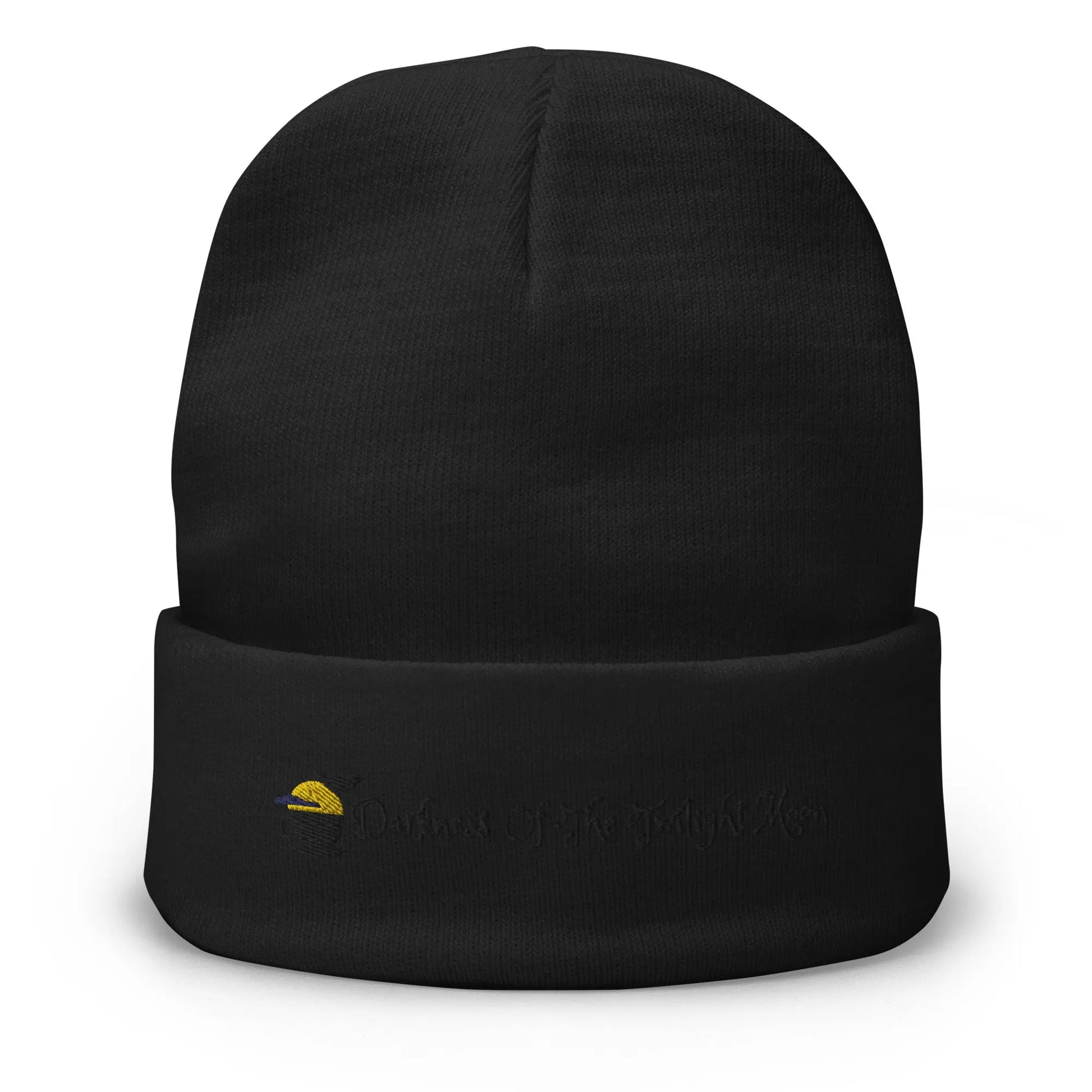 Darkness of the Twilightmoon Embroidered Beanie - Add Edginess and Style to Your Look with This High-Quality Midnight-Inspired Accessory. - Darkness Of The Twilight Moon