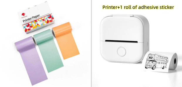 Portable Mini Thermal Label Printer Home Photo Printer