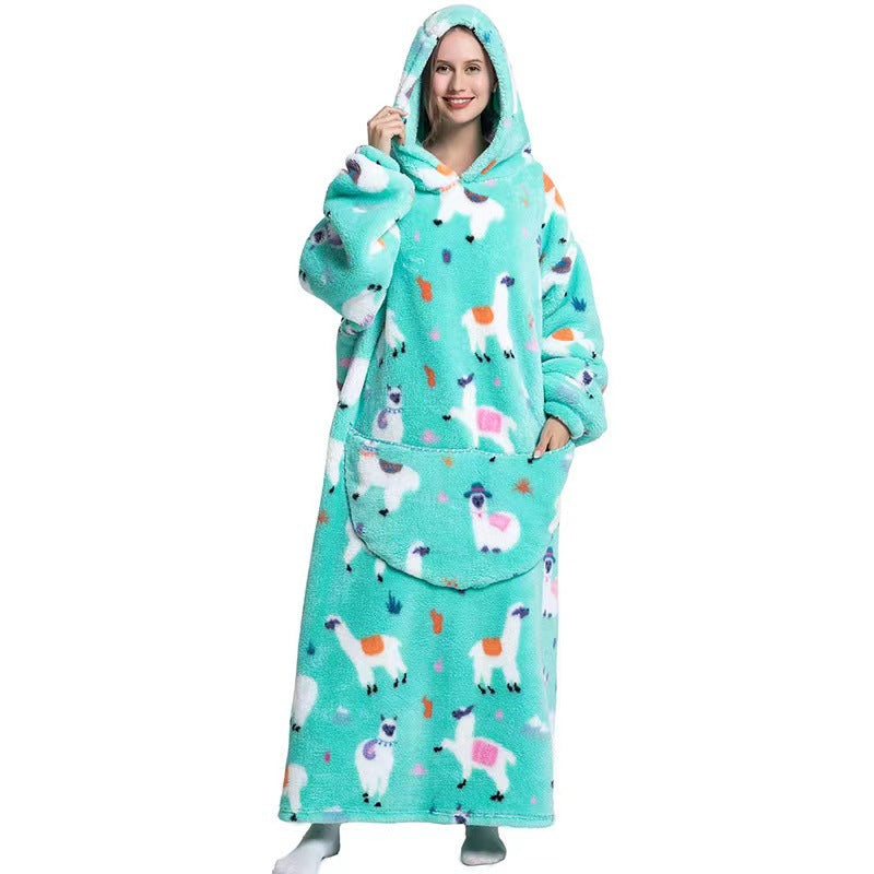 Cozy Fleece Hooded Pajama Sweatshirt