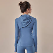 Breathable Hooded Sportswear for Women: Nylon Outerwear